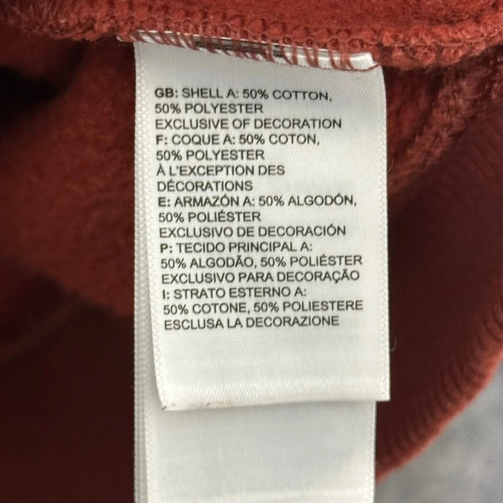 The North Face‎ Mens Graphic Logo Hoodie Sweatshirt Orange Size L Regular Fit
